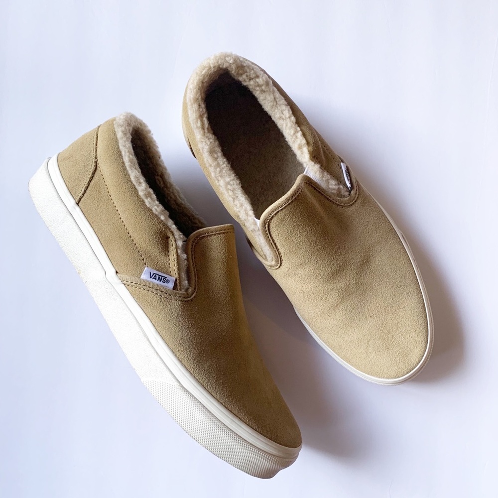 Vans | Sherpa Suede Slip Ons